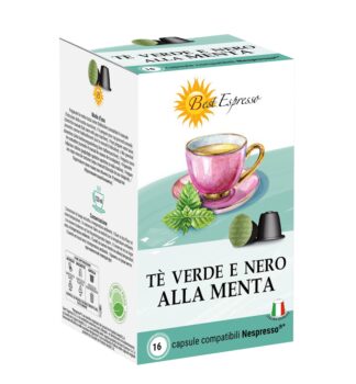 Flag - Green and black mint tea